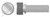 #10-32 X 3/8" Thumb Screws, Knurled Head with Shoulder, Aluminum