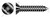 #10 X 1-1/4" Self-Tapping Sheet Metal Screws, Type "AB", Flat Phillips Drive, Steel, Black Oxide