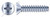 #2 X 1/2" Self-Tapping Sheet Metal Screws, Type "B", Flat Phillips Drive, Steel, Zinc Plated