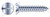 #6 X 1/4" Self-Tapping Sheet Metal Screws, Type "AB", Flat Undercut Slot Drive, Steel, Zinc Plated and Baked