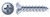#12 X 1" Self-Tapping Sheet Metal Screws, Type "A", Oval Phillips Drive, Steel, Zinc Plated and Baked