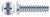 #12 X 1/2" Self-Tapping Sheet Metal Screws, Type "B", Flat Undercut Phillips Drive, Steel, Zinc Plated