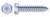 5/16" X 1-1/2" Self-Tapping Sheet Metal Screws, Type "AB", Indented Hex Head, Steel, Zinc Plated and Baked