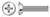 #12-24 X 1-1/2" Machine Screws, Oval Undercut Phillips Drive, 82 Degree Countersink, Full Thread, Stainless Steel