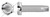 #8-32 X 3/8" Thread Cutting Screws, Type "23", Hex Indented Slotted, Stainless Steel