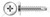 #8 X 1/4" Thread Cutting Screws, Type "25", Truss Phillips Drive, Stainless Steel