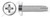 #8-32 X 3/8" Thread Cutting Screws, Type "1", Pan Phillips Drive, Stainless Steel