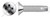 #6-32 X 3/8" Thread Cutting Screws, Type "23", Flat Phillips Drive, Stainless Steel