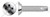 #10-32 X 3/4" Thread Cutting Screws, Type "23", Flat Undercut Phillips Drive, Stainless Steel