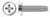 #4-40 X 1/2" Thread-Cutting Screws, Type "F", Pan Phillips Drive, AISI 410 Stainless Steel