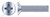 #10-32 X 1/2" Machine Screws, Flat Phillips Drive, 100 Degree Countersink, Full Thread, Steel, Zinc Plated