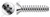 #8 X 5/8" Self-Tapping Sheet Metal Screws, Type "B", Flat Phillips Drive, Stainless Steel