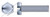 #4-40 X 1" Machine Screws, Hex Indented Slotted, Full Thread, Steel, Zinc Plated