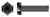 #10-32 X 3/8" Machine Screws, Indented Hex Head, Full Thread, Steel, Black Oxide
