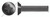 #12-24 X 3/8" Machine Screws, Flat Undercut Phillips Drive, 82 Degree Countersink, Full Thread, Steel, Black Zinc