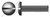 #12-24 X 3/8" Machine Screws, Pan Slot Drive, Full Thread, Steel, Black Zinc