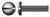 #3-48 X 1/4" Machine Screws, Pan Slot Drive, Full Thread, Steel, Black Zinc