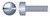 #8-32 X 1-3/4" Machine Screws, Fillister Slot Drive, Full Thread, Steel, Zinc Plated