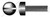 #8-32 X 7/8" Machine Screws, Fillister Slot Drive, Full Thread, Steel, Black Oxide