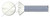 #6-32 X 3/4" Machine Screws, Oval Slot Drive, 82 Degree Countersink, Full Thread, Steel, Zinc Plated, Head Painted White