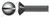 #8-32 X 3/8" Machine Screws, Oval Slot Drive, 82 Degree Countersink, Full Thread, Steel, Black Zinc