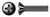 #8-32 X 1-1/2" Machine Screws, Oval Phillips Drive, 82 Degree Countersink, Full Thread, Steel, Black Oxide