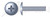 1/4"-28 X 3/4" Machine Screws, Truss Phillips Drive, Full Thread, Steel, Zinc Plated