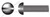 #6-32 X 5/16" Machine Screws, Round Slot Drive, Full Thread, Steel, Black Zinc