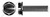 1/4"-20 X 1-1/2" Machine Screws, Hex Indented Washer, Slotted, Full Thread, Steel, Black Oxide