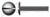 1/4"-20 X 1" Machine Screws, Truss Slot Drive, Full Thread, Steel, Black Zinc