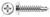 M4.8 X 38mm DIN 7504 Type M, Metric, Self-Drilling Screws, Pan Phillips Drive, A4 Stainless Steel