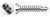 M4.2 X 32mm DIN 7504 Type O, Metric, Self-Drilling Screws, Flat Pozidriv Alternative Drive, A2 Stainless Steel