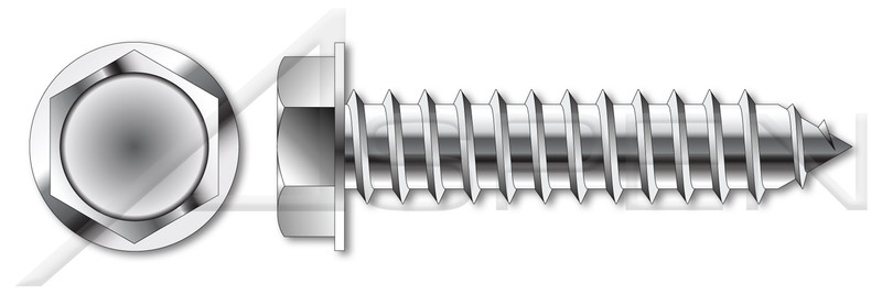 Slotted Self-Tapping Threaded Inserts A2 Stainless Steel - M8 x 15mm