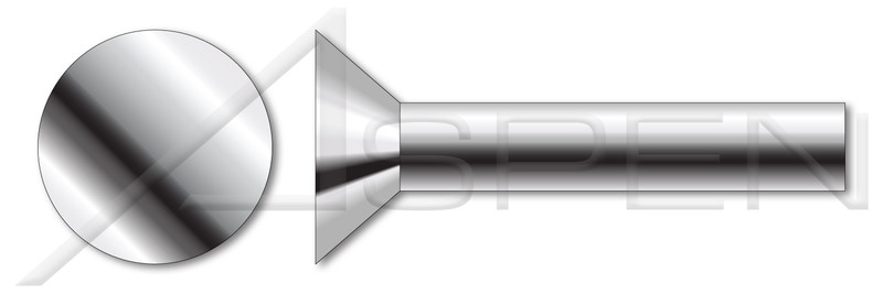 M6 X 12mm ISO 15983, Metric, Blind Rivets, Flat Head, Grooved Mandrel, A2  Stainless Steel - Aspen Fasteners