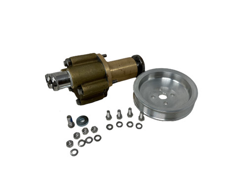 Mercruiser Bravo Raw Water/ Sea Water Pump Assembly w/ Serpentine Pulley. Replaces Mercruiser #46-807151A9