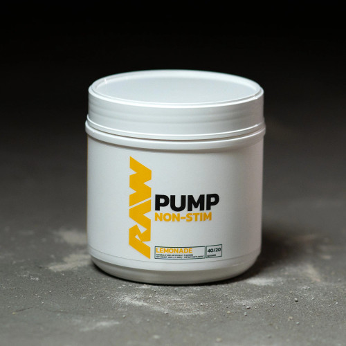 RAW Nutrition's Pump is a non-stim (caffeine-free) pre-training formula that can be stacked with other supplements or taken on its own to maximize blood flow to deliver maximum nutrients to working muscle groups during your workout.

Available in two mouthwatering tropical flavours: Watermelon and Pineapple, you get a flavoured beverage that you'll genuinely want to enjoy as a standalone drink without even considering the quality ingredients within.

Each serving of RAW Pump packs in 2.5g of both L-Citrulline and Betanine Anhydrous as well as Nitrosigine - a patented complex of bonded Arginine Silicate shown to boost nitric oxide levels far superior to arginine alone.

480g = 40 servings
12g = 1 serving