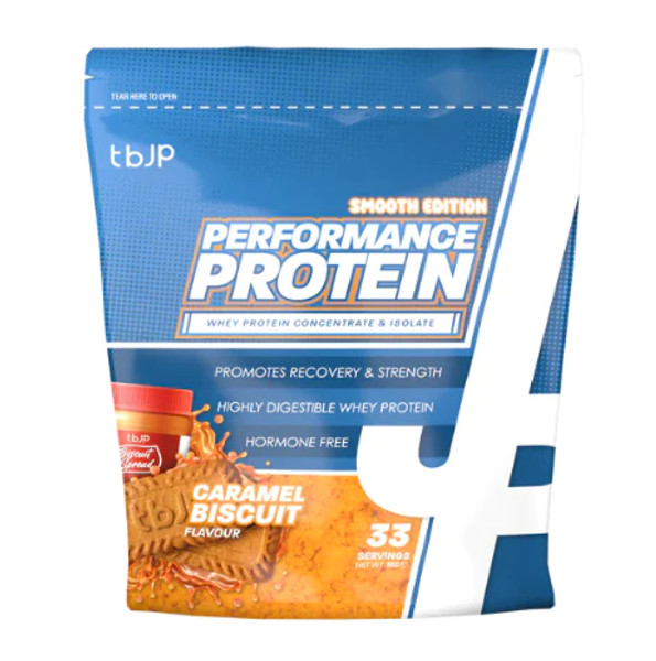 SMOOTH EDITION PERFORMANCE PROTEIN

Performance Protein is our newest whey blend, consisting of both whey isolate and whey concentrate. As always, we have avoided cheaper and less effective forms of protein by opting to use only whey proteins.

We have focused on quality, but not at the cost of taste! Providing choice and variety with 9 delicious flavours to choose from.

Our 2kg Tub or Pouch contains 66 servings.

When a whole food meal is not convenient and a fast alternative is needed, (such as pre or post workout, when travelling or working) we suggest using 1 serving of Performance Protein.

For larger individuals, 2 servings may need to be consumed to meet your daily protein requirements. We believe this to be most effective at 1g per pound of body weight.

For example, if you weigh 140 lbs, consuming 140g of protein spread across the day will see the most optimal approach to recovery, fat loss and physique progress. This could be achieved in 4 meals of 30g of protein and 1 meal of 20g. 

Consuming under 20g of protein in a single feeding has been shown to have less than optimal impacts on muscle protein synthesis. Therefore, we always encourage a minimum of 20g of protein to be consumed in any one meal.

 

Serving Instructions

Mix each serving (30g) with 300-400ml in your shaker with cold water.

Nutrition Panels can be found with the images.
