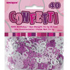 40th Birthday Pink Glitz Foil Confetti