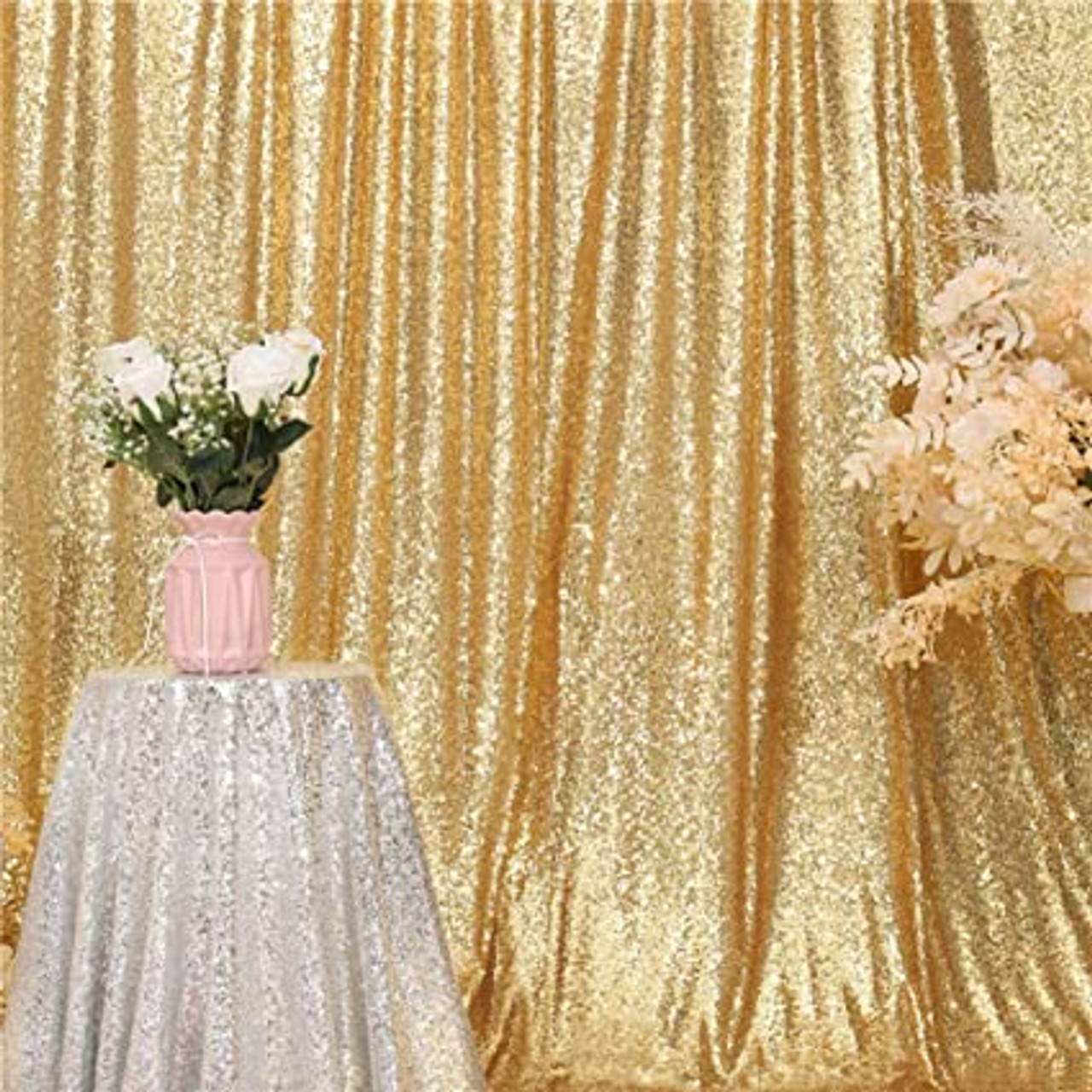 Gold Shimmer Curtain 3m x 3m Hire - Cloud 9 Disco, Hire , Sales ...