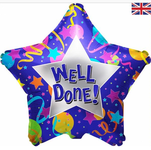 Well Done Star 18 Inch Foil Balloon