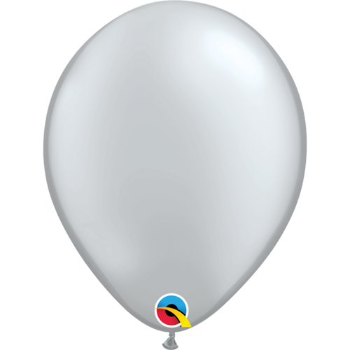 Qualatex 5" Metallic Silver (Opaque) Balloon