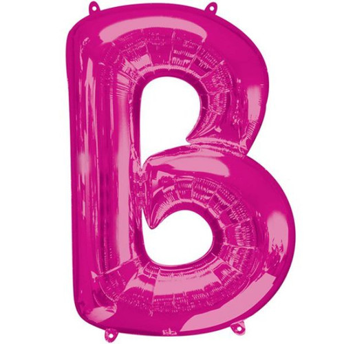 40in Pink Letter B Jumbo Foil Balloon