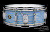 1960s Slingerland Artist Model Vintage Snare Drum BLUE RIPPLE PEARL : 5 x 14