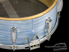 1960s Slingerland Artist Model Vintage Snare Drum BLUE RIPPLE PEARL : 5 x 14