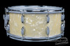 1950s Gretsch Floor Show Model Snare Drum White Marine Pearl 3 Ply : 6.5 x 14  
