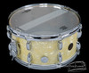 1950s Gretsch Floor Show Model Snare Drum White Marine Pearl 3 Ply : 6.5 x 14  