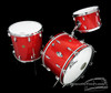 1950s Gretsch Broadkaster 'Name Band' Outfit 3-Ply Drum Kit Red Sparkle