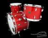 1950s Gretsch Broadkaster 'Name Band' Outfit 3-Ply Drum Kit Red Sparkle