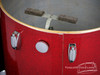 1950s Gretsch Broadkaster 'Name Band' Outfit 3-Ply Drum Kit Red Sparkle