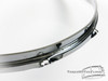 1960s Ludwig 14" Snare Drum Hoop Batter : Chrome / Steel : HP14LBS